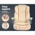 Artiss Kea Executive Office Chair Beige PU Leather, High Back, Lumbar Support, Tilt, Retractable Armrests, 150kg