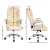 Artiss Kea Executive Office Chair Beige PU Leather, High Back, Lumbar Support, Tilt, Retractable Armrests, 150kg