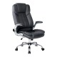Artiss Kea Executive Office Chair Black PU Leather, High Back, Lumbar Support, Tilt, Retractable Armrests, 150kg