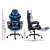 Artiss Gaming Office Chair Recliner with Footrest, Blue PVC Leather, 65x65x116-126cm - Ergonomic High-Back Comfort Artiss Gaming Office Chair Recliner with Footrest, Blue PVC Leather, 65x65x116-126cm - Ergonomic High-Back Comfort