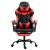 Artiss Gaming Office Chair Recliner with Footrest, Red & Black, High-Back PVC Leather, Adjustable Comfort Seat