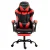 Artiss Gaming Office Chair Recliner with Footrest, Red & Black, High-Back PVC Leather, Adjustable Comfort Seat