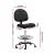 Artiss Black Drafting Stool Office Chair - Breathable Fabric, Adjustable Height & Footrest, 360° Swivel, Dual Castors Artiss Black Drafting Stool Office Chair - Breathable Fabric, Adjustable Height & Footrest, 360° Swivel, Dual Castors