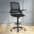Artiss Black Mesh Drafting Stool - Ergonomic Office Chair with Adjustable Footrest, Flip-Up Armrests, 360° Rotation Artiss Black Mesh Drafting Stool - Ergonomic Office Chair with Adjustable Footrest, Flip-Up Armrests, 360° Rotation