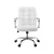 Artiss White PU Leather Office Chair with Mid-Back, Adjustable Height, Chrome Base, and Padded Armrests Artiss White PU Leather Office Chair with Mid-Back, Adjustable Height, Chrome Base, and Padded Armrests