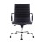 Artiss Office Chair - Mid Back PU Leather, 360° Swivel, Height & Tilt Adjustable, Chrome Base, Black Conference Seating