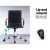 Artiss Office Chair - Mid Back PU Leather, 360° Swivel, Height & Tilt Adjustable, Chrome Base, Black Conference Seating