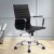 Artiss Office Chair - Mid Back PU Leather, 360° Swivel, Height & Tilt Adjustable, Chrome Base, Black Conference Seating