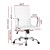 Artiss Office Chair White PU Leather Mid Back Conference Chair with Chrome Base, Height & Tilt Adjustable, 360° Swivel Artiss Office Chair White PU Leather Mid Back Conference Chair with Chrome Base, Height & Tilt Adjustable, 360° Swivel