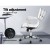 Artiss Office Chair White PU Leather Mid Back Conference Chair with Chrome Base, Height & Tilt Adjustable, 360° Swivel Artiss Office Chair White PU Leather Mid Back Conference Chair with Chrome Base, Height & Tilt Adjustable, 360° Swivel