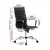 Artiss High Back Office Chair - Black PU Leather, 360° Swivel, Adjustable Height & Tilt, Chrome Base, Built-in Rack