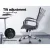 Artiss High Back Office Chair - Black PU Leather, 360° Swivel, Adjustable Height & Tilt, Chrome Base, Built-in Rack