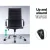 Artiss High Back Office Chair - Black PU Leather, 360° Swivel, Adjustable Height & Tilt, Chrome Base, Built-in Rack