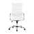 Artiss High Back White Office Chair - PU Leather, 360° Swivel, Adjustable Height, Tilt, Chrome Base, Executive Style
