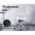 Artiss High Back White Office Chair - PU Leather, 360° Swivel, Adjustable Height, Tilt, Chrome Base, Executive Style