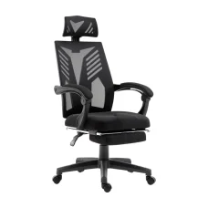 Artiss Mesh Office Chair Recliner, Black, Adjustable Headrest, 150° Recline, Breathable, Ergonomic Design