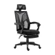 Artiss Mesh Office Chair Recliner, Black, Adjustable Headrest, 150° Recline, Breathable, Ergonomic Design