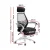 Artiss Mesh Office Chair Recliner, Black & White, Ergonomic Design with Built-in Storage, 150° Recline & Footrest