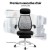 Artiss Mesh Office Chair Recliner, Black & White, Ergonomic Design with Built-in Storage, 150° Recline & Footrest Artiss Mesh Office Chair Recliner, Black & White, Ergonomic Design with Built-in Storage, 150° Recline & Footrest