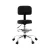 Artiss Ergonomic Black Drafting Chair - PU Leather, 10cm Height Adjust, 360° Swivel, Chrome Base, for Home & Office Artiss Ergonomic Black Drafting Chair - PU Leather, 10cm Height Adjust, 360° Swivel, Chrome Base, for Home & Office