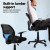 Artiss 2x Mesh Office Chair Black, Ergonomic Mid Back, Adjustable Height, Armrests, 50x48x86-96cm, Home Office Artiss 2x Mesh Office Chair Black, Ergonomic Mid Back, Adjustable Height, Armrests, 50x48x86-96cm, Home Office