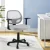 Artiss Mesh Office Chair Grey, Mid Back Ergonomic Computer Desk Chair with Lumbar Support, Adjustable Height, 50x48cm