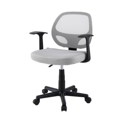 Artiss Mesh Office Chair Grey, Mid Back Ergonomic Computer Desk Chair with Lumbar Support, Adjustable Height, 50x48cm Artiss Mesh Office Chair Grey, Mid Back Ergonomic Computer Desk Chair with Lumbar Support, Adjustable Height, 50x48cm