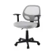 Artiss Mesh Office Chair Grey, Mid Back Ergonomic Computer Desk Chair with Lumbar Support, Adjustable Height, 50x48cm Artiss Mesh Office Chair Grey, Mid Back Ergonomic Computer Desk Chair with Lumbar Support, Adjustable Height, 50x48cm
