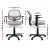 Artiss 2x Mesh Office Chair Grey, Mid Back, Adjustable Height, Lumbar Support, Ergonomic Desk Chair, 50x48x86-96cm Artiss 2x Mesh Office Chair Grey, Mid Back, Adjustable Height, Lumbar Support, Ergonomic Desk Chair, 50x48x86-96cm