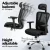 Artiss Ergonomic Office Chair, Mesh, High Back, Black, Adjustable Recline, 3D Armrests, 360° Swivel, Chrome Base