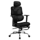 Artiss Ergonomic High Back Office Chair with Footrest, Mesh Material, Adjustable, Black, 135kg Capacity, 1-Year Warranty