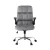 Artiss Office Chair Grey Velvet Mid-Back Ergonomic Desk Chair with Armrests, Height Adjustable, 150kg Capacity