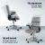 Artiss Office Chair Grey Velvet Mid-Back Ergonomic Desk Chair with Armrests, Height Adjustable, 150kg Capacity