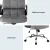 Artiss Office Chair Grey Velvet Mid-Back Ergonomic Desk Chair with Armrests, Height Adjustable, 150kg Capacity