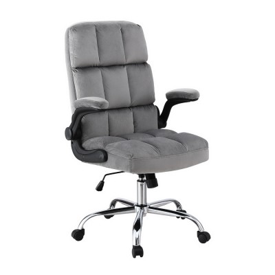 Artiss Office Chair Grey Velvet Mid-Back Ergonomic Desk Chair with Armrests, Height Adjustable, 150kg Capacity Artiss Office Chair Grey Velvet Mid-Back Ergonomic Desk Chair with Armrests, Height Adjustable, 150kg Capacity