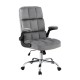 Artiss Office Chair Grey Velvet Mid-Back Ergonomic Desk Chair with Armrests, Height Adjustable, 150kg Capacity Artiss Office Chair Grey Velvet Mid-Back Ergonomic Desk Chair with Armrests, Height Adjustable, 150kg Capacity