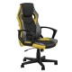 Artiss Gaming Office Chair Yellow High Back Racing Style PU Leather Mesh, Adjustable Height, 150kg Capacity