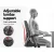 Artiss Mesh Office Chair, Mid Back, Black, 66x66x86-96cm, Ergonomic Design with Lumbar Support and Flip-Up Armrests