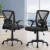 Artiss 2x Mesh Office Chair Black Mid Back Ergonomic Adjustable Lumbar Support Flip-Up Arms 120kg Capacity