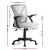Artiss Mesh Office Chair, Mid Back, Grey, 66x66x86-96cm, Ergonomic, Adjustable Lumbar Support, Flip-Up Armrests