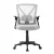 Artiss Mesh Office Chair, Mid Back, Grey, 66x66x86-96cm, Ergonomic, Adjustable Lumbar Support, Flip-Up Armrests