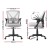Artiss 2x Mesh Office Chair Mid Back Grey, Ergonomic Adjustable Lumbar, Flip-Up Arms, Breathable, 120kg Capacity Artiss 2x Mesh Office Chair Mid Back Grey, Ergonomic Adjustable Lumbar, Flip-Up Arms, Breathable, 120kg Capacity