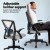 Artiss 2x Mesh Office Chair Mid Back Grey, Ergonomic Adjustable Lumbar, Flip-Up Arms, Breathable, 120kg Capacity Artiss 2x Mesh Office Chair Mid Back Grey, Ergonomic Adjustable Lumbar, Flip-Up Arms, Breathable, 120kg Capacity