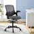 Artiss Mesh Drafting Office Chair Grey – Ergonomic Adjustable Stool with Flip-Up Arms, Footrest & Chrome Base