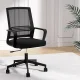 Artiss Mesh Office Chair Black Mid Back Ergonomic Computer Gaming Desk Chair with Adjustable Height and Armrests