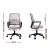Artiss Mesh Office Chair Grey Mid Back Ergonomic Computer Gaming Desk Chair Height Adjustable with Armrest and Wheels