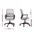 Artiss Mesh Office Chair Grey Mid Back Ergonomic Computer Gaming Desk Chair Height Adjustable with Armrest and Wheels