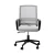 Artiss Mesh Office Chair Grey Mid Back Ergonomic Computer Gaming Desk Chair Height Adjustable with Armrest and Wheels