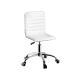 Artiss White PU Leather Office Chair, Low Back Design with 360° Rotation, Height Adjustable, 5-Wheel Metal Base Artiss White PU Leather Office Chair, Low Back Design with 360° Rotation, Height Adjustable, 5-Wheel Metal Base