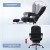 Artiss Executive Office Chair with Fabric Seat, Footrest, 135° Recline, 360° Swivel, Adjustable Height, Black